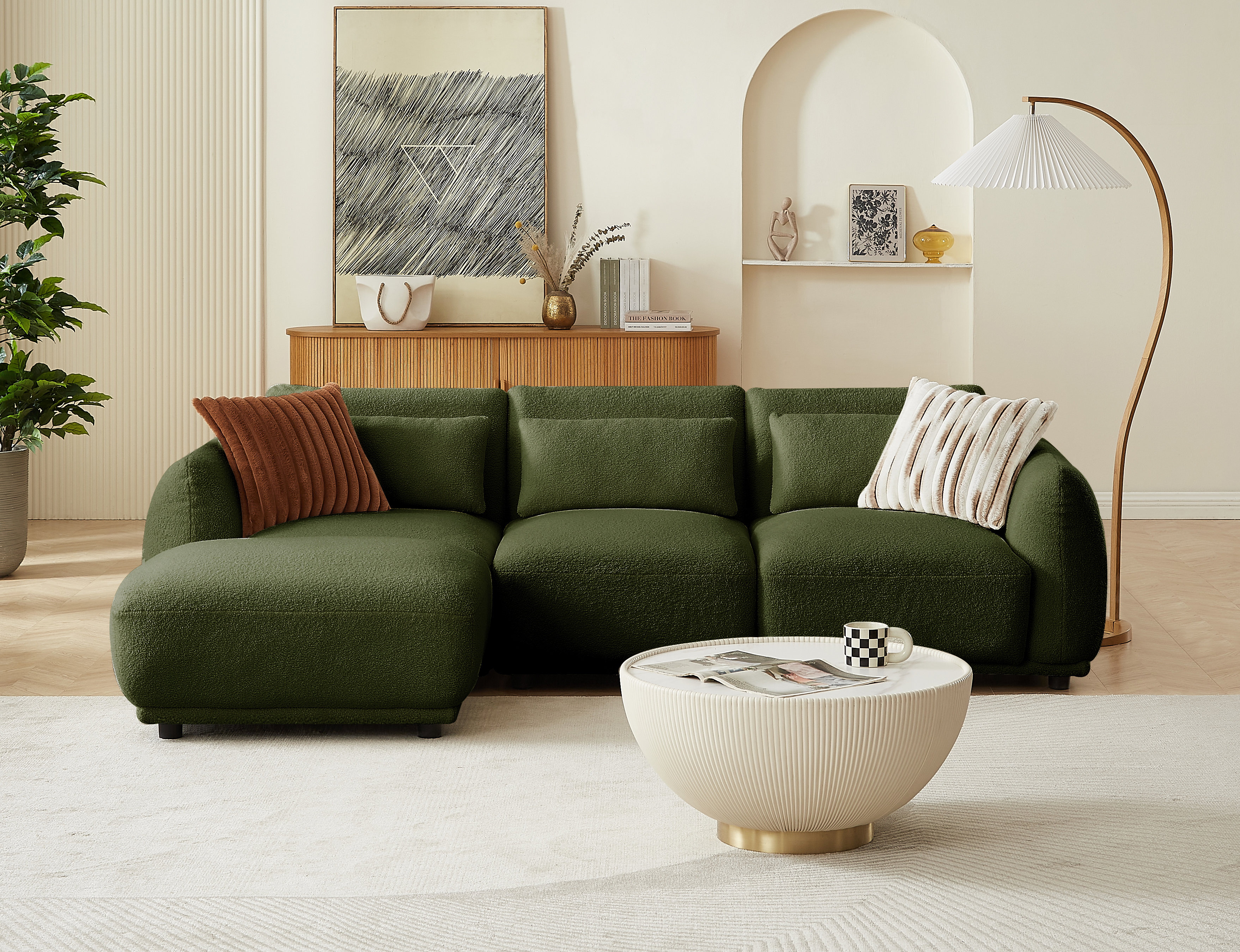 Latitude Run® Nasra 2 - Piece Upholstered Sectional & Reviews